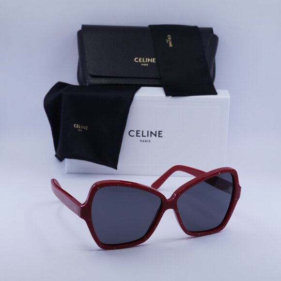 Final Price! Celine CL4066IS 66A Red/Grey Sunglasses - Picture 1 of 10